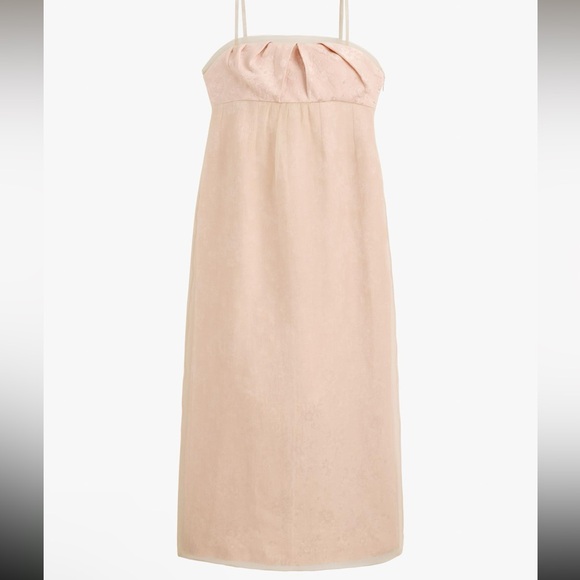 Zara Limited Edition Blush Dress Mixed Organza - Picture 8 of 10